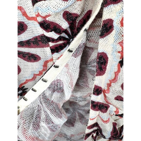 Free People Through‎ the Meadow Top white sand floral sz S - Picture 9 of 9